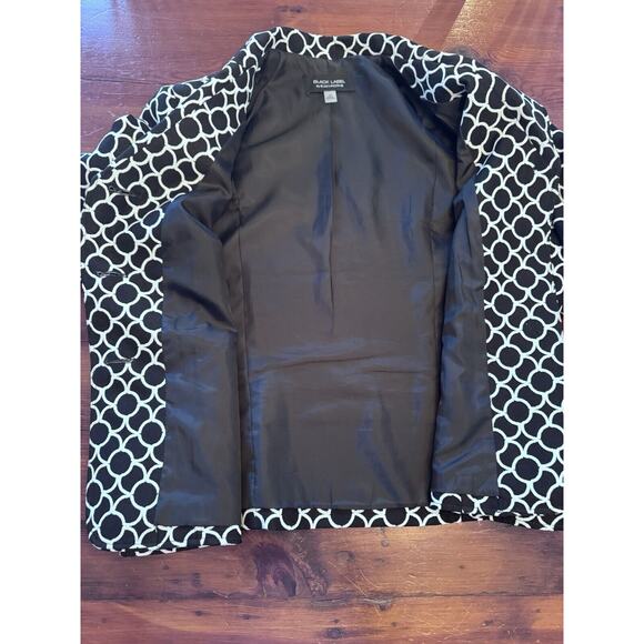 EVAN PICONE BLACK LABEL WOMEN'S BLACK & WHITE BLAZER SIZE 14 - Picture 14 of 15